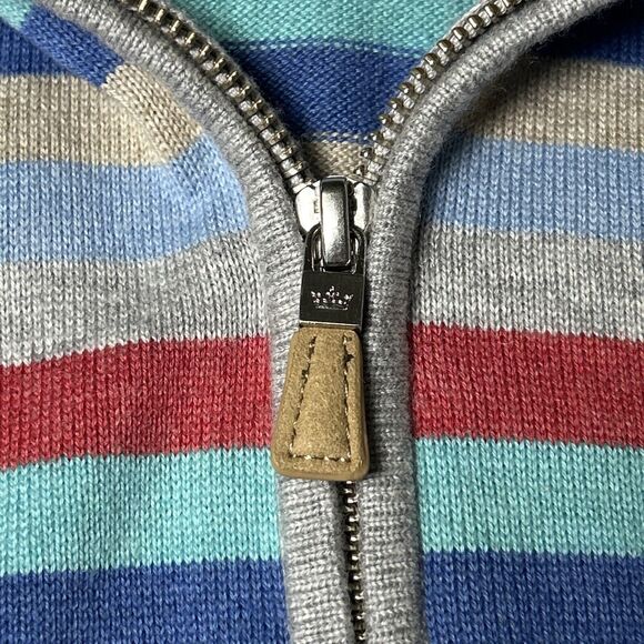 Peter Millar Quarter Zip Sweater Men’s XL Pima Cotton Silk Cashmere Blend Stripe - Picture 3 of 8